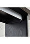 Console Table in Sleek Charcoal Color Natural Walnut Veneer - 3