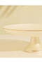 Ivory Glass Cake Stand With Gold Rim 32cm - 3