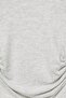 Allbucks Pull * Bear* Gathered Soft Texture T-Shirt Blouse Top Abpnb00008 - 5