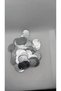 Veined Marble Pattern Silver 30 mm Pulsan 1St Quality Pearlescent Guipure Jewelry Writing Fabric Bandana Mesh Beanie Bag Decoration Sequin Plastic Sequin Beads -25 Grams 90-95 Pieces -Color: Silver - 3