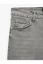 Washable Pocketed Regular Waist Slim Fit Cotton Skinny Leg Jeans - Slim Fit Jeans - 3