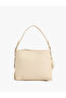 Faux Leather Shoulder Bag with Tassel Detail and Metal Accessories - 3