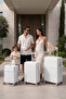 Monarch Expandable PC 3PCS Set (20/24/28 Inch) Luggage, Hard Shell, Lightweight, Combination Lock, Suitcase - 2