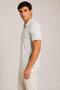 Ultra Soft Textured Short Sleeve Zippered Polo Collar T-Shirt - 3