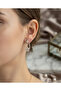 Brass Gold Color Zircon Stone Earrings - 2