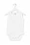 H&C 3-Pack 100% Cotton Patterned Jacquard Sleeveless Baby Bodysuit - 4