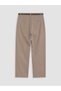 Lcwaikiki Classic Beige Women's Cigarette Pants with Waist Belt - 7
