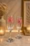 2Pcs Red Floral Soft Drink Cup Set for Office Home Office Gift