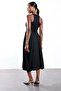Black Flared Dress with Metal Accessories 261112 - 5