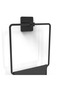 Self-Adhesive Black Stainless Metal Square Towel Holder Bx40 - 2