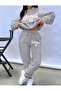 Blessed Printed Oversize 3 Thread Women's Top and Bottom Set
