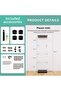FLYMUHJIA Curio Cabinet Glass Display Case for Collectibles with Door, 4 Display Shelves Showcase, 64.2”Hx16.9''Lx 14.6''W Black - 2