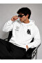 Unisex La Slogan Printed Zipper Sweatshirt