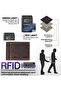 Fend Genuine Leather Men's Wallet with RFID Protection Brown - 8