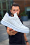 Zrk-X006 Premium High Sole White Lace-Up Men's Sneaker