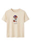 Women's Beige Lovely Teddy Bear Printed T-Shirt 100% Cotton Comfortable Fit - 2