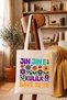 Kürtçe Jin Jin E Kulilk Bavê Te Ye Designed Canvas Bag with Inner Pocket in Raw Color 320 Gr |   100% Cotton - 2