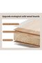 Simple Solid-Color Style Bedside Table, Multi-Functional Solid Wood Bedside Cupboard, End Table, Night Table, Nightstand, Room Storage Cabinet, Double-Layer Drawers, Suitable For Small-Sized A - 6