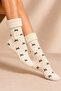 Women's Patterned Curly Terry Socks 4-Piece Socks - 2