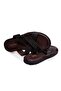 Brown Genuine Leather Men's Slippers - 3