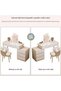 CityRiya-Long Bedroom Dresser Table, Dressing Table, 100cm Makeup Table with 5 Drawers and Shelf, Vanity Table, Modern Vanity Desk, White Bedroom Bedside Table for Girls Women - 6
