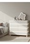 Modern White LED Dresser with 8 Drawers | Vanity Chest of Drawers for Bedroom