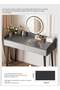 Home Bedroom Dressing Table Storage Cabinet with LED Hd Makeup Mirror, 2 Drawers Dressing Table With Drawers Vanity Table Beautiful Makeup Table 100*40*116CM - 6
