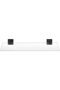 Wall Mounted Glass Bathroom Shelf, Matt Black, 530mm | Durable