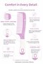 Professional Anti-Slip Comb 1058, Wet & Dry Use, Anti-Breakage Comb - 2