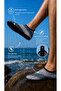 Gray Square Patterned Men's Sea Shoes – Lightweight, Non-Slip, Quick-Drying Aqua Shoes - 2