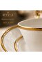R'Eyla X Rivadossi Sandro Milano Gold Detailed Turkish Coffee Cup Set – Premium Porcelain Set for 2 People - with Special Leather Box Gift - 3
