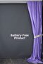 Saten Fonluk Pi̇lesi̇ze Lila Color Single Wing Background Curtain Width 200 cm Length 260 cm - 8