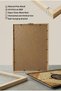 İnneke Le'Alâ Hulukin Azîm Written Single Wooden Table - Natural Wood Framed Home and Business Table - 5