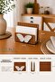 Handmade Rattan Wicker Napkin Holder – Bohemian & Modern Desktop Napkin Organizer - 3