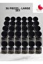 Glass Jar Ashtray with Lid – Anti-Odor Stylish Design 36 Pieces