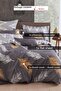 Double Olivia Duvet Cover Set - Easy to Iron, Gold-Grey - 3