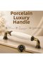 Porcelain Cream Antique Yellow Handle 128 mm 12.8 cm Furniture Drawer Cabinet Cupboard Door Handles Handle - 6