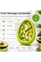 Sn-38870 Vegetable and Fruit Storage Container Avocado Shaped Green - 3