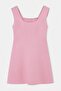 Pink 100% Linen Back Tie Detailed Short / Mini Woven Dress Twoss26El00582 - 5