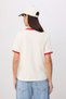Ekru Snoopy Lisanslı Regular Kısa Kollu Tok %100 Pamuk Örme T-Shirt TWOSS26TS0013 - 4