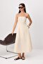 Taş Straplez Poplin Maxi Dokuma Elbise TWOSS26EL00422 - 3