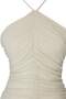 Ekru Simli Örme Drape Detaylı Vücudu Saran Kısa / Mini Elbise TPRSS26EL00248 - 7
