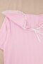 Pembe %100 Pamuklu Yaka Detaylı Fitilli/Pointel Örme Pijama Takımı THMSS26PT00253 - 7
