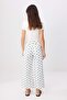 White Sun Patterned High Waist Culotte Jeans Twoss26Je00365 - 4