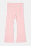 Pembe Flare/İspanyol Paça Fırçalı Soft Kumaş Büyük Beden Spor Tayt TBBSS26BV00006 - 5