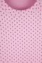 Pink Polka Dot Fitted Crew Neck Short Soft Knitted T-Shirt Twoss26Ts00311 - 6