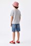 Gray Girl's Printed Knitted T-Shirt Tkdss26Ts00098 - 3