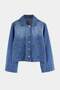 Mavi Gömlek Yaka Geniş Kollu Regular Denim Ceket TWOAW27CE00007 - 10