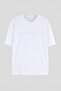 White Oversize/Relaxed Fit Embossed Printed T-Shirt Tmnss26Ts00084 - 5