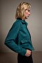 Green Fitted Fit Suede Thin Jacket Coat Twoaw26Mo00016